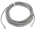 Telephone Cable, RJ9 Plug - RJ9 Plug, Round, 3m, Grey